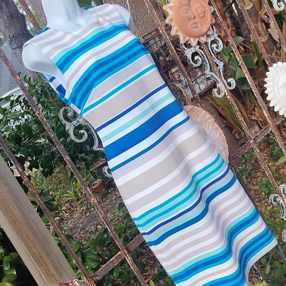 Calvin Klein New Size 8 Striped Dress - Picture 3 of 7